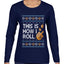 This Is How I Roll Dreidel Hanukkah, Ugly Christmas Sweater Womens Graphic Long Sleeve T-Shirt