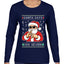 Santa Says 6 7 Numbers Meme, Ugly Christmas Sweater Womens Graphic Long Sleeve T-Shirt