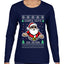 Santa Says 6 7 Meme, Ugly Christmas Sweater Womens Graphic Long Sleeve T-Shirt