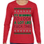 It's Beginning to Look a Lot Like Fuck This Funny Ugly Christmas Sweater Womens Graphic Long Sleeve T-Shirt