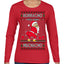 Borracho Pero Buen Muchacho Drunk But a Good Boy Funny Ugly Christmas Sweater Womens Graphic Long Sleeve T-Shirt