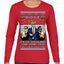Doge F Around and Find Out Donald Trump Elon Vivek MAGA Ugly Christmas Sweater Womens Graphic Long Sleeve T-Shirt
