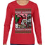 Merry Krampus Naughty Brats | Funny Ugly Christmas Sweater Womens Graphic Long Sleeve T-Shirt