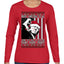 Merry Christmas to All a Good Fight | Santa Donald Trump Ugly Christmas Sweater Womens Graphic Long Sleeve T-Shirt