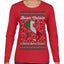 Buon Natale e Felice Anno Nuovo! Merry Christmas and Happy New Year Ugly Christmas Sweater Womens Graphic Long Sleeve T-Shirt