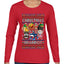 Christmas Brainrot, Ugly Christmas Sweater Womens Graphic Long Sleeve T-Shirt