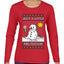Just A Little Meltdown, Ugly Christmas Sweater Womens Graphic Long Sleeve T-Shirt
