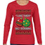 Big and Bobbing, Funny Ugly Christmas Sweater Womens Graphic Long Sleeve T-Shirt