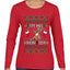 I'm His Reindeer, Ugly Christmas Sweater Womens Graphic Long Sleeve T-Shirt