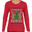Es Navidad Putos, Ugly Christmas Sweater Womens Graphic Long Sleeve T-Shirt