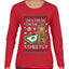 I'm A Freak On The Sheets, Ugly Christmas Sweater Womens Graphic Long Sleeve T-Shirt