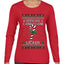 Official Candy Cane Licker, Ugly Christmas Sweater Womens Graphic Long Sleeve T-Shirt