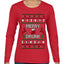 Merry Drunk, Ugly Christmas Sweater Womens Graphic Long Sleeve T-Shirt