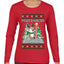 Pole Dancer, Ugly Christmas Sweater Womens Graphic Long Sleeve T-Shirt