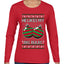 He Likes My Big Bulbs, Ugly Christmas Sweater Womens Graphic Long Sleeve T-Shirt