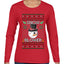 Snow Blower, Ugly Christmas Sweater Womens Graphic Long Sleeve T-Shirt