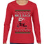 Nice Rack, Ugly Christmas Sweater Womens Graphic Long Sleeve T-Shirt