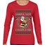 Santa Got Coldplayed, Ugly Christmas Sweater Womens Graphic Long Sleeve T-Shirt