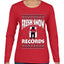 Fresh Snow Records Hip Hop Parody, Ugly Christmas Sweater Womens Graphic Long Sleeve T-Shirt