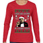 I Made Santa An Offer He Couldn't Refuse Mafia Don, Ugly Christmas Sweater Womens Graphic Long Sleeve T-Shirt
