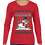 Frostitute, Ugly Christmas Sweater Womens Graphic Long Sleeve T-Shirt