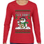 Ice Pimp, Ugly Christmas Sweater Womens Graphic Long Sleeve T-Shirt