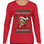 La Mas Chismosa De La Navidad, Ugly Christmas Sweater Womens Graphic Long Sleeve T-Shirt