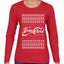 Enjoy Jesus Christ Parody Wordplay, Ugly Christmas Sweater Womens Graphic Long Sleeve T-Shirt