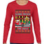 Dashing Through The Snow Classic 90s Holiday Movie, Ugly Christmas Sweater Womens Graphic Long Sleeve T-Shirt