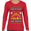 Spoiler Alert He Dies Nativity Scene, Ugly Christmas Sweater Womens Graphic Long Sleeve T-Shirt