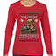 Tech Support I'm Here To Delete Your Cookies, Ugly Christmas Sweater Womens Graphic Long Sleeve T-Shirt