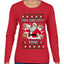 Milk And Titty Time, Ugly Christmas Sweater Womens Graphic Long Sleeve T-Shirt