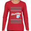 Funny Candy Bar Parody Shirt, Ugly Christmas Sweater Womens Graphic Long Sleeve T-Shirt