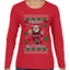 Merry Blitzmas, Football Christmas Sweater Design, Ugly Christmas Sweater Womens Graphic Long Sleeve T-Shirt