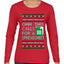 Oh... This Calls for A Spreadsheet, Ugly Christmas Sweater Womens Graphic Long Sleeve T-Shirt