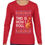 This Is How I Roll Dreidel Hanukkah, Ugly Christmas Sweater Womens Graphic Long Sleeve T-Shirt