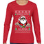 Santa Says 6 7 Meme, Ugly Christmas Sweater Womens Graphic Long Sleeve T-Shirt