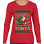 All I Want For Christmas Is A Torta, Ugly Christmas Sweater Womens Graphic Long Sleeve T-Shirt