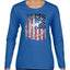 US Flag Ford Bronco Cars and Trucks Womens Graphic Long Sleeve T-Shirt