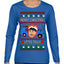 Merry Christmas Little Fella Funny 90s Harry Movie Quote Ugly Christmas Sweater Womens Graphic Long Sleeve T-Shirt