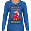 Borracho Pero Buen Muchacho Drunk But a Good Boy Funny Ugly Christmas Sweater Womens Graphic Long Sleeve T-Shirt