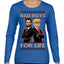 Bad Boys for Life Donald Trump JD Vance Funny 90s Movie Ugly Christmas Sweater Womens Graphic Long Sleeve T-Shirt