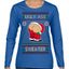 Ugly Ass Sweater Funny Santa Claus Butt Xmas Ugly Christmas Sweater Womens Graphic Long Sleeve T-Shirt
