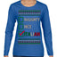 Naughty Nice Italian Funny Italians Italy Colors Ugly Christmas Sweater Womens Graphic Long Sleeve T-Shirt