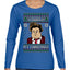 Ho Ho Holy Schnikes Funny 90s Classic Tommy Boy Movie Ugly Christmas Sweater Womens Graphic Long Sleeve T-Shirt