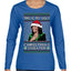 This Is My Ugly Sweater Funny Santa Kamala Harris Ugly Christmas Sweater Womens Graphic Long Sleeve T-Shirt