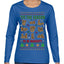 Tis' The Season To Be Naughty Unisex Ugly Christmas Sweater Womens Graphic Long Sleeve T-Shirt
