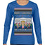 Merry Christmas and a MAGA New Year 2025 Ugly Christmas Sweater Womens Graphic Long Sleeve T-Shirt