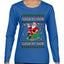 Sleigh My Name Sleigh My Name, Pop Singers, Song Lyrics Pun, Santa Sleigh, Ugly Christmas Sweater Womens Graphic Long Sleeve T-Shirt