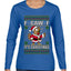 F-CAW-F IT'S CHRISTMAS, Ugly Christmas Sweater Womens Graphic Long Sleeve T-Shirt
